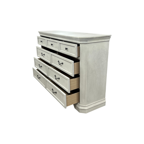 Charlton Home Ailany Traditional Wood 9-drawer Dresser, Antique Walnut Finish, image 28