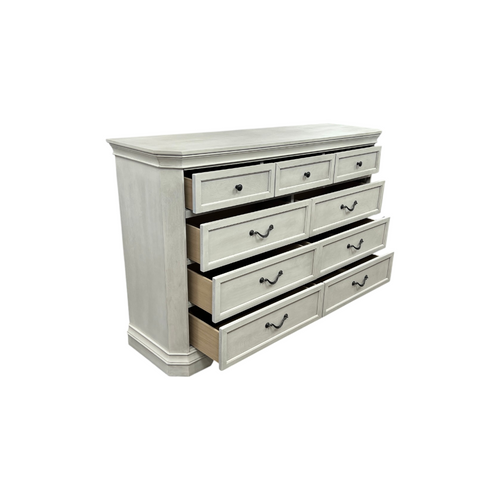 Charlton Home Ailany Traditional Wood 9-drawer Dresser, Antique Walnut Finish, image 31