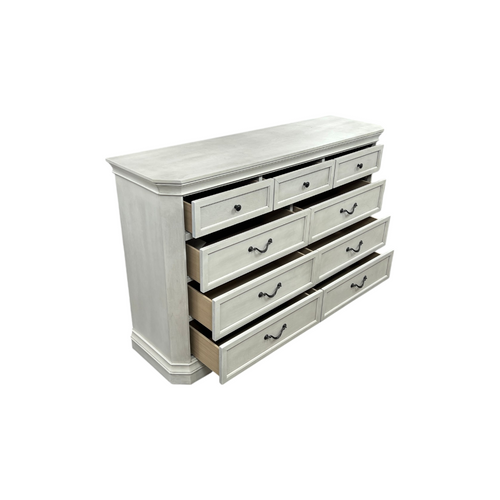 Charlton Home Ailany Traditional Wood 9-drawer Dresser, Antique Walnut Finish, image 32