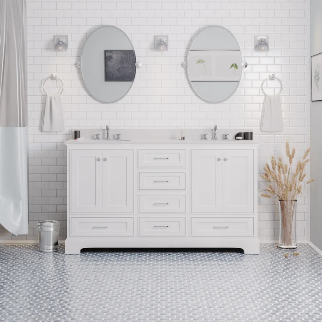 Lark Manor Larosa 60'' Double Bathroom Vanity with Top