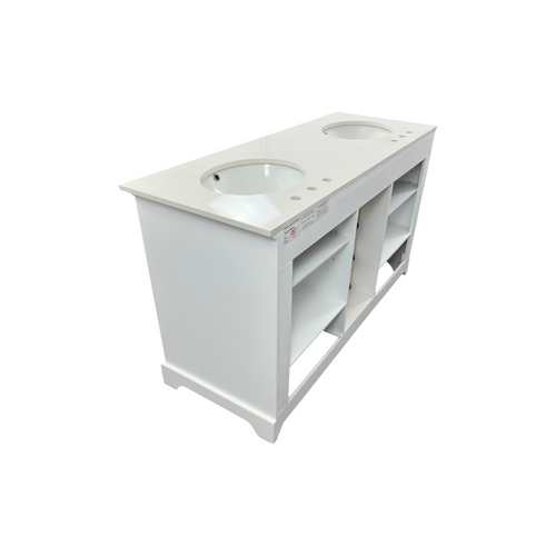 Lark Manor Larosa 60'' Double Bathroom Vanity with Top, image 12