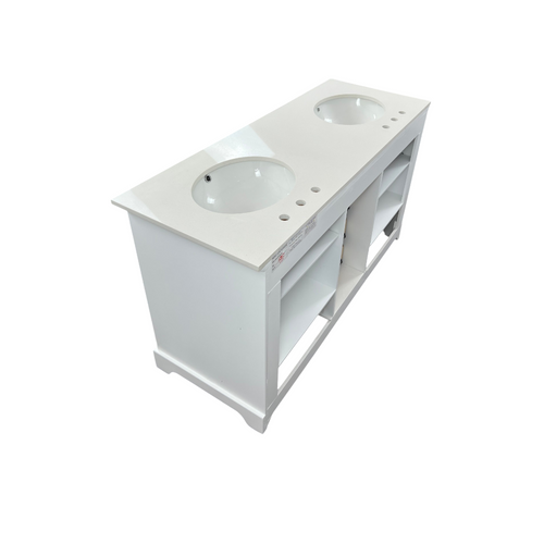 Lark Manor Larosa 60'' Double Bathroom Vanity with Top, image 13