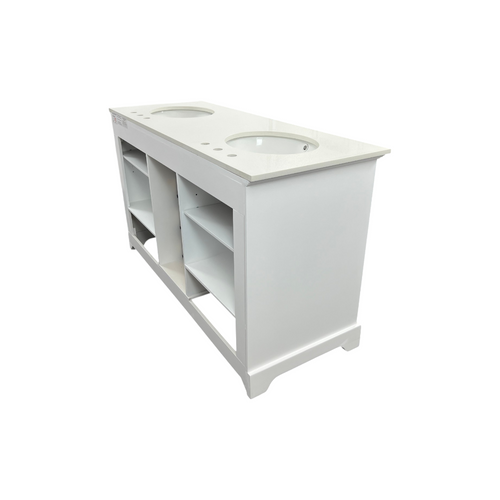 Lark Manor Larosa 60'' Double Bathroom Vanity with Top, image 16