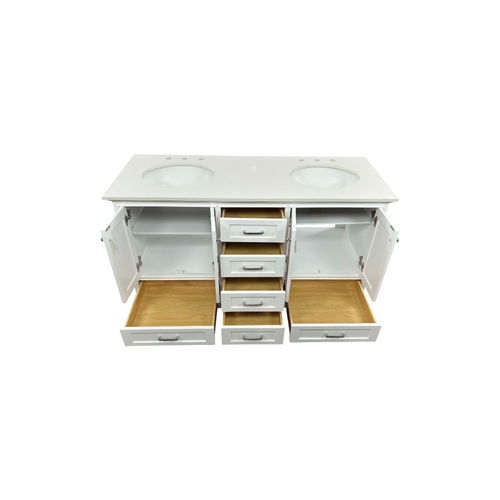 Lark Manor Larosa 60'' Double Bathroom Vanity with Top, image 28