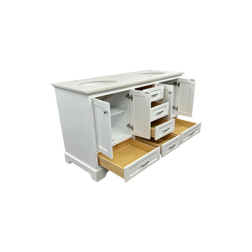Lark Manor Larosa 60'' Double Bathroom Vanity with Top, image 29