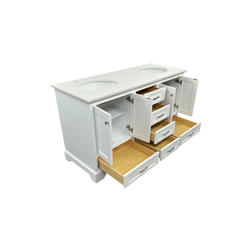 Lark Manor Larosa 60'' Double Bathroom Vanity with Top, image 30
