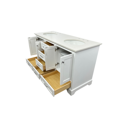 Lark Manor Larosa 60'' Double Bathroom Vanity with Top, image 33