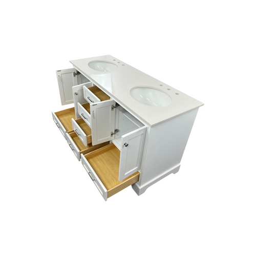 Lark Manor Larosa 60'' Double Bathroom Vanity with Top, image 34