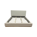 Ebern Designs Aspen Wood Base Upholstered Boucle Platform King Bed