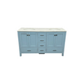 Wade Logan Claudett 60'' Double Bathroom Vanity with Top