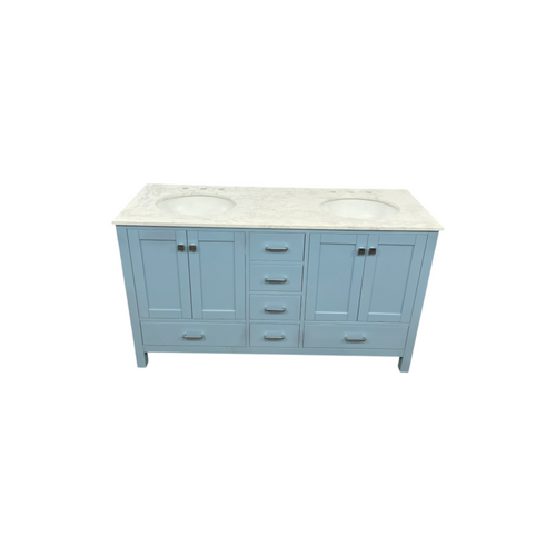 Wade Logan Claudett 60'' Double Bathroom Vanity with Top, image 3