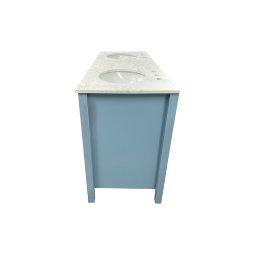 Wade Logan Claudett 60'' Double Bathroom Vanity with Top, image 8