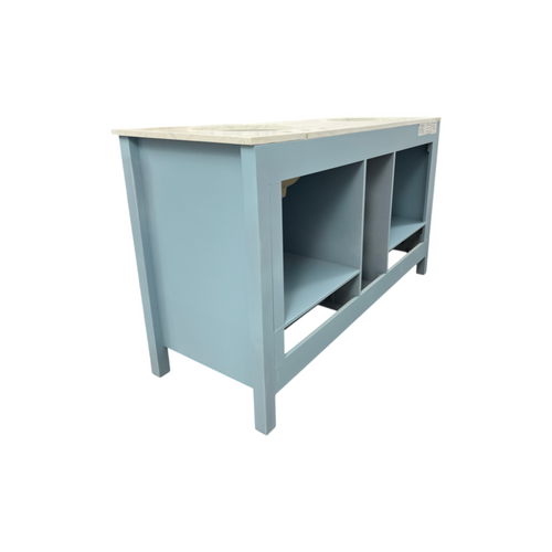 Wade Logan Claudett 60'' Double Bathroom Vanity with Top, image 10