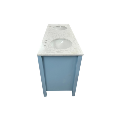 Wade Logan Claudett 60'' Double Bathroom Vanity with Top, image 17