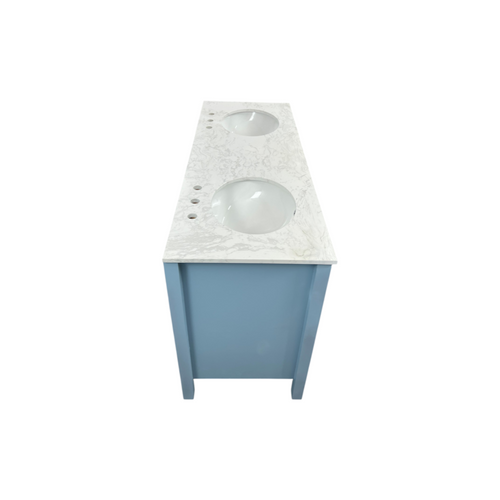 Wade Logan Claudett 60'' Double Bathroom Vanity with Top, image 18