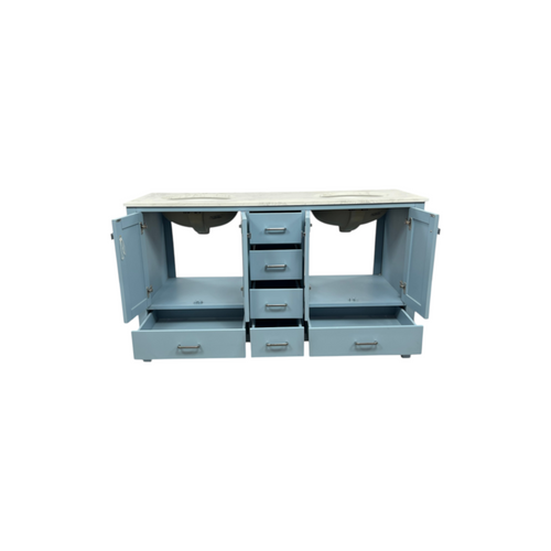Wade Logan Claudett 60'' Double Bathroom Vanity with Top, image 22