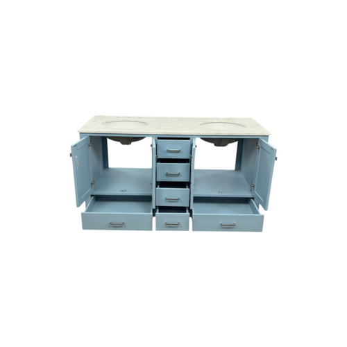 Wade Logan Claudett 60'' Double Bathroom Vanity with Top, image 23