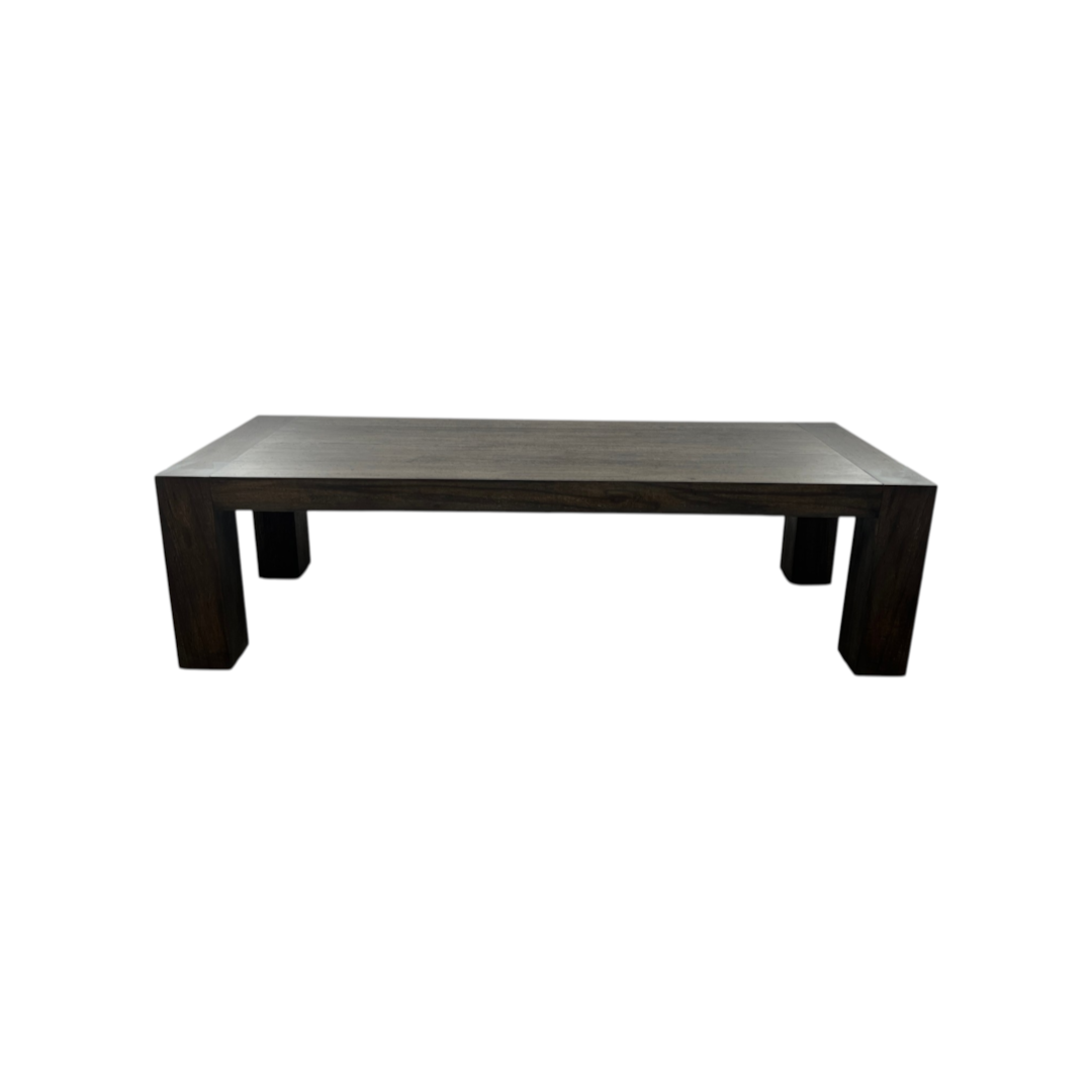 Four Hands Abaso Dining Table 108" - Ebony Rustic Wormwood Oak