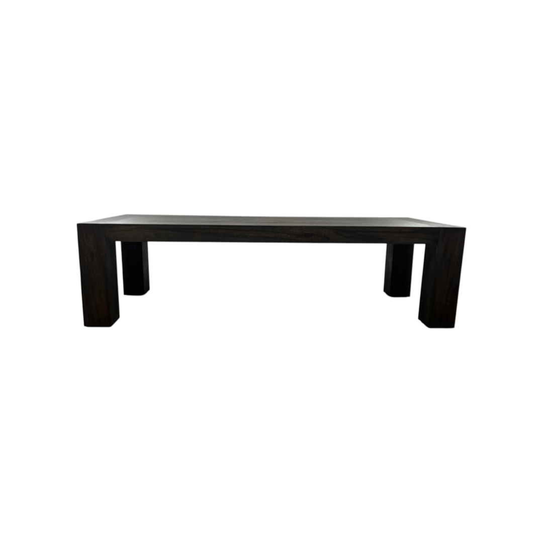 Four Hands Abaso Dining Table 108" - Ebony Rustic Wormwood Oak