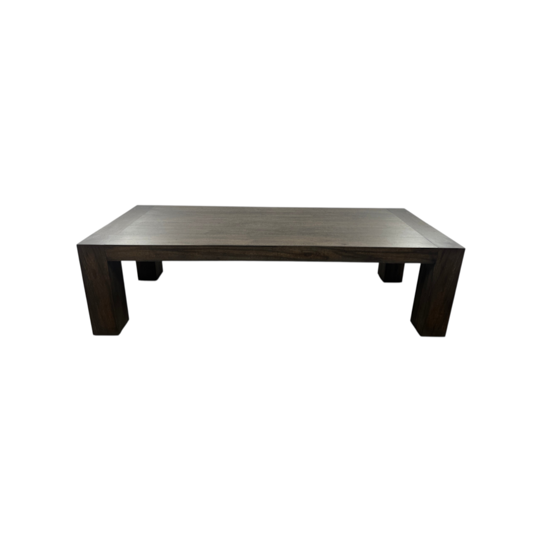 Four Hands Abaso Dining Table 108" - Ebony Rustic Wormwood Oak