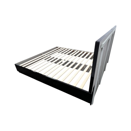 Orren Ellis Jinn Upholstered LED Lighted High Gloss Platform California King Bed, image 6