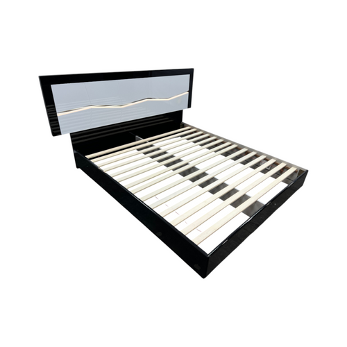Orren Ellis Jinn Upholstered LED Lighted High Gloss Platform California King Bed, image 10