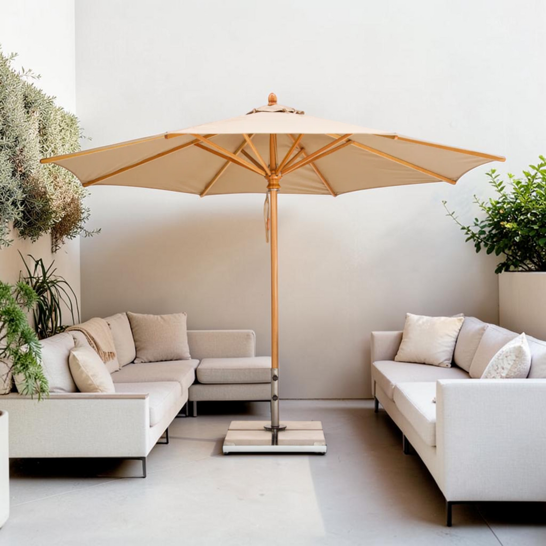 Woodline Shade Solutions Safari Round Umbrella