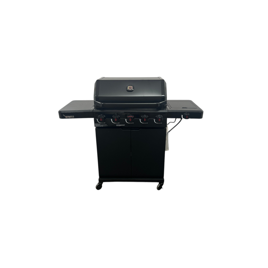 Brand-Man Grills Pro 5-Burner Propane Gas Grill with 14000 BTU Infrared Searing Zone, Porcelain-Coated Cast Iron Cast Iron Grates & Griddle, Side Burner For Outdoor Cooking
