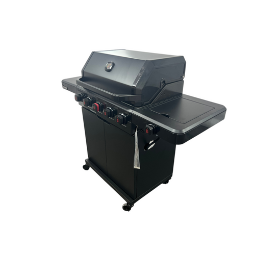 Brand-Man Grills Pro 5-Burner Propane Gas Grill with 14000 BTU Infrared Searing Zone, Porcelain-Coated Cast Iron Cast Iron Grates & Griddle, Side Burner For Outdoor Cooking, image 2