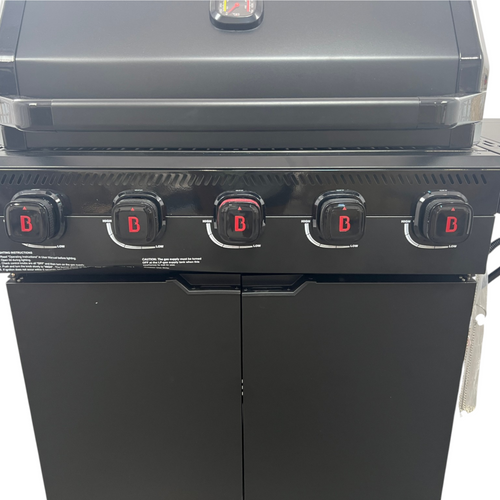 Brand-Man Grills Pro 5-Burner Propane Gas Grill with 14000 BTU Infrared Searing Zone, Porcelain-Coated Cast Iron Cast Iron Grates & Griddle, Side Burner For Outdoor Cooking, image 10