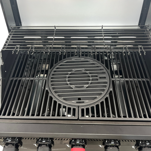 Brand-Man Grills Pro 5-Burner Propane Gas Grill with 14000 BTU Infrared Searing Zone, Porcelain-Coated Cast Iron Cast Iron Grates & Griddle, Side Burner For Outdoor Cooking, image 13