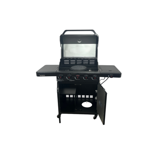 Brand-Man Grills Pro 5-Burner Propane Gas Grill with 14000 BTU Infrared Searing Zone, Porcelain-Coated Cast Iron Cast Iron Grates & Griddle, Side Burner For Outdoor Cooking, image 15
