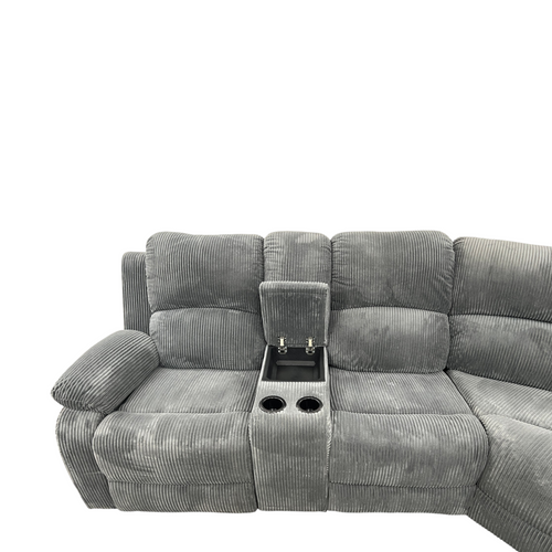 Latitude Run Karli 3-Piece Upholstered Living Room Reclining Sectional Sofa, image 14