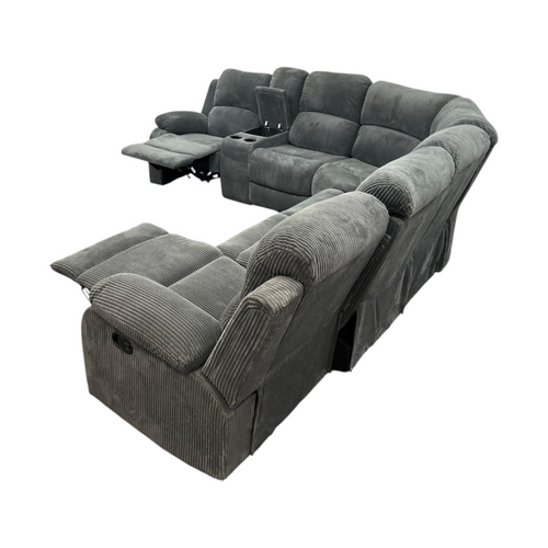 Latitude Run Karli 3-Piece Upholstered Living Room Reclining Sectional Sofa, image 8