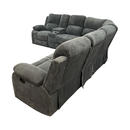 Latitude Run Karli 3-Piece Upholstered Living Room Reclining Sectional Sofa, image 9