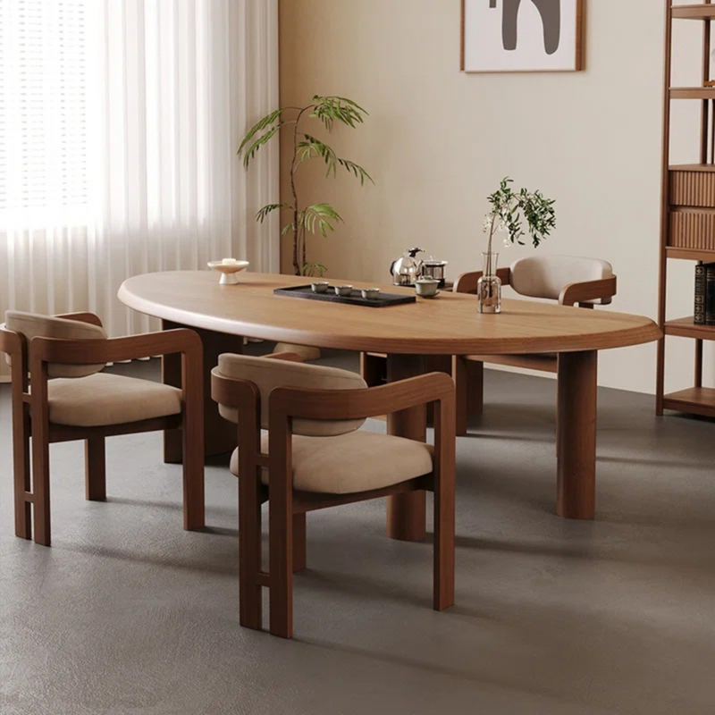 Hokku Designs Free form Solid Wood Dining Table