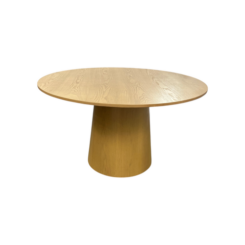 Ophelia & Co. Hikeem 52" Solid Oak Round Pedestal Dining Table, image 2