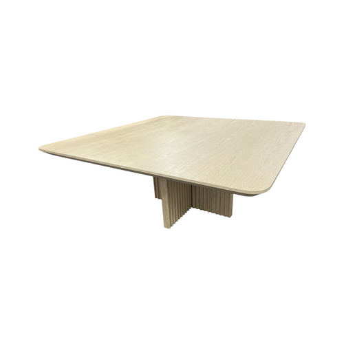 Hokku Designs Bibiano 72" Sq Dining Table- Blonde Oak, image 8
