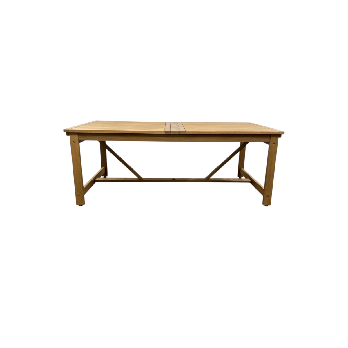 Lark Manor Alyisa Rectangular Eucalyptus Extendable Outdoor Dining Table