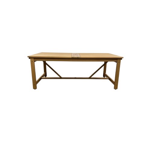 Lark Manor Alyisa Rectangular Eucalyptus Extendable Outdoor Dining Table, image 2