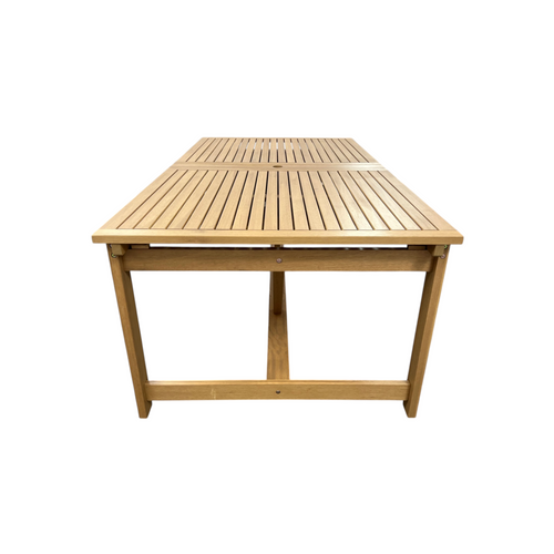 Lark Manor Alyisa Rectangular Eucalyptus Extendable Outdoor Dining Table, image 5