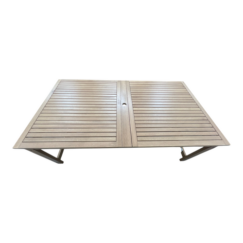Lark Manor Alyisa Rectangular Eucalyptus Extendable Outdoor Dining Table, image 7