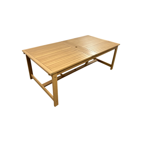 Lark Manor Alyisa Rectangular Eucalyptus Extendable Outdoor Dining Table, image 13