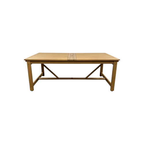 Lark Manor Alyisa Rectangular Eucalyptus Extendable Outdoor Dining Table, image 14