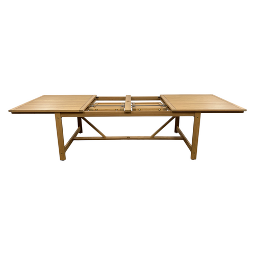 Lark Manor Alyisa Rectangular Eucalyptus Extendable Outdoor Dining Table, image 15