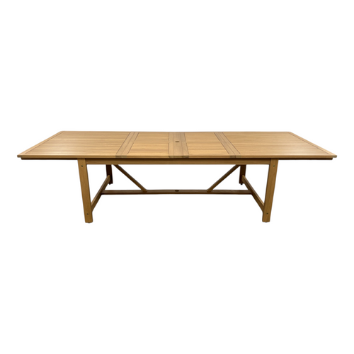Lark Manor Alyisa Rectangular Eucalyptus Extendable Outdoor Dining Table, image 18