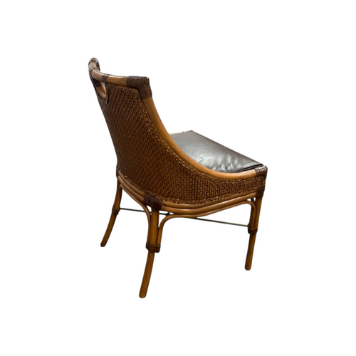 Woodbridge Furniture Bali Genuine Leather Upholstered Side Chair, image 10