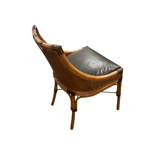 Woodbridge Furniture Bali Genuine Leather Upholstered Side Chair, image 11