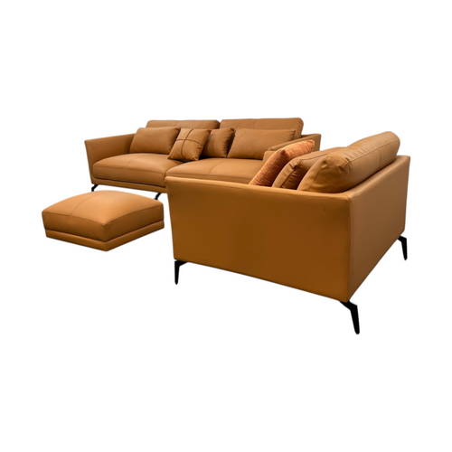 Wren Decors Genuine Leather Modular Sofa Cushion Couch Set, image 3