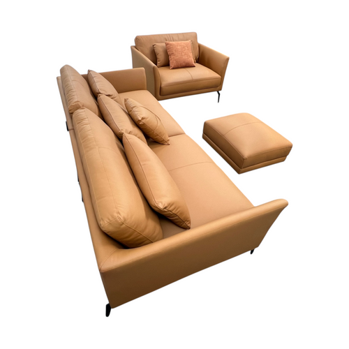 Wren Decors Genuine Leather Modular Sofa Cushion Couch Set, image 9